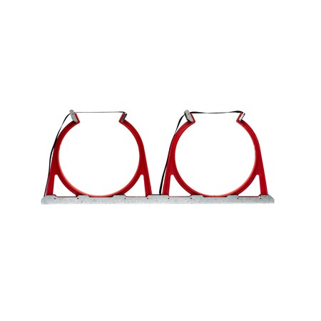 Bottlechock Kit, 2 Large Cylinders, Galvanized AU BCBG2L